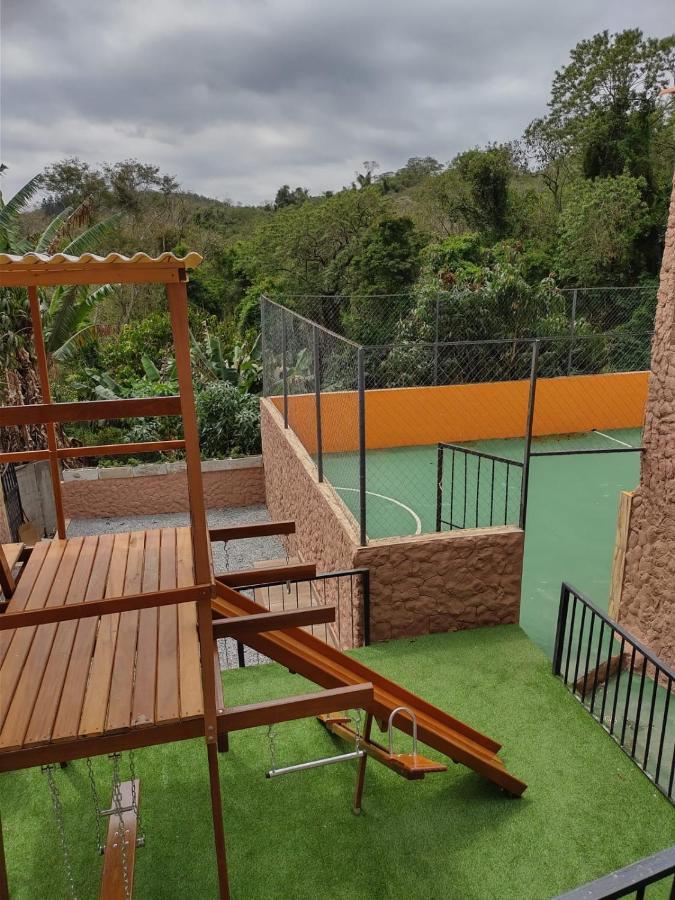 Chacara Bella Vida Com Piscina Churrasqueira Salao De Festas Fogao A Lenha Quadra Aracariguama Exterior photo