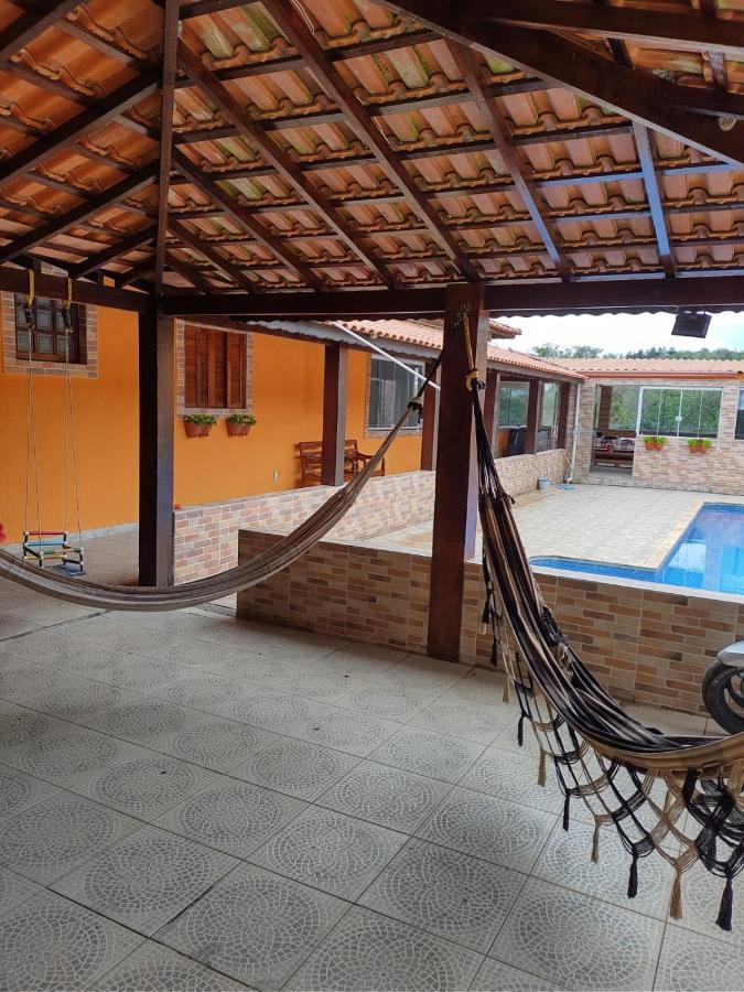 Chacara Bella Vida Com Piscina Churrasqueira Salao De Festas Fogao A Lenha Quadra Aracariguama Exterior photo